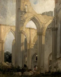Ruins of the Abbey St Bertain, St Omer, France